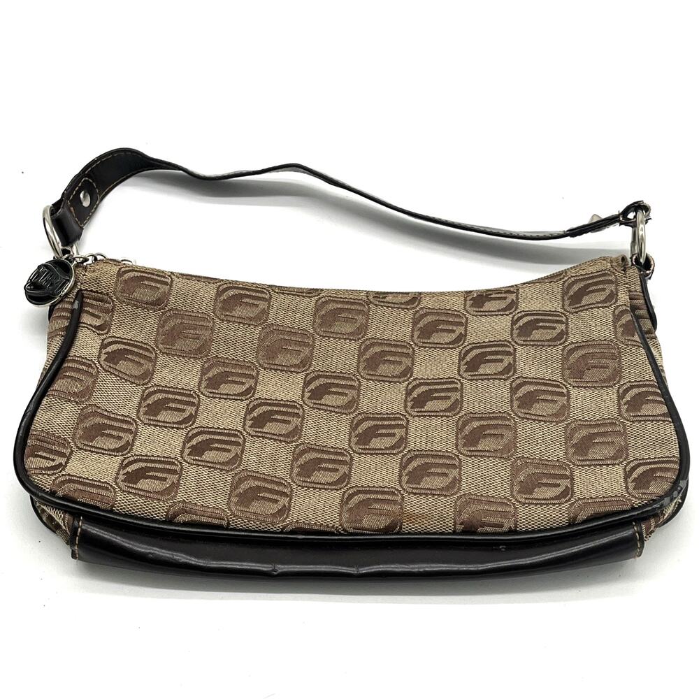 Vintage Fubu Monogrammed Purse Handbag 11”x5.5”
